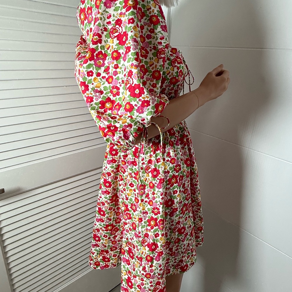 For Love & Lemons floral Puff Sleeve Dress size medium - Picture 3 of 12